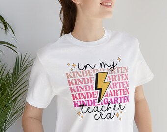 In My Kindergarten Grade Teacher Era Shirt, Kindergarten Teacher Shirt, Kindergarten Teacher Era, Back to School Shirt, Retro Teacher Tee
