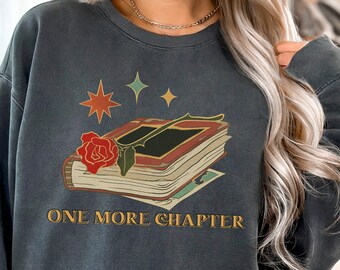 One More Chapter Sweatshirt, Book Lover Crewneck, Gift for Book Lover, Bookish Crewneck, Bookish Sweatshirt, Gift for Readers