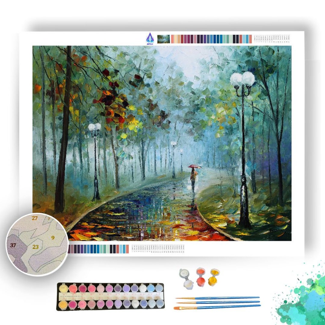 Fog of Passion by Leonid Afremov Paint by Numbers Kit DIY Etsy