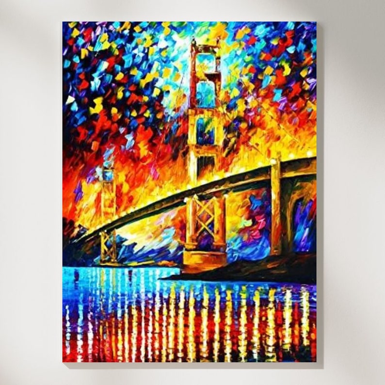 San Francisco by Leonid Afremov Paint by Numbers Kit DIY Acrylic