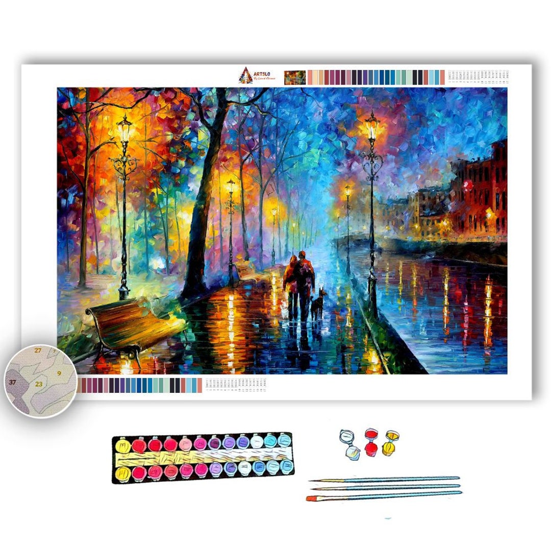 Melody of Night by Leonid Afremov Paint by Numbers Kit DIY Acrylic