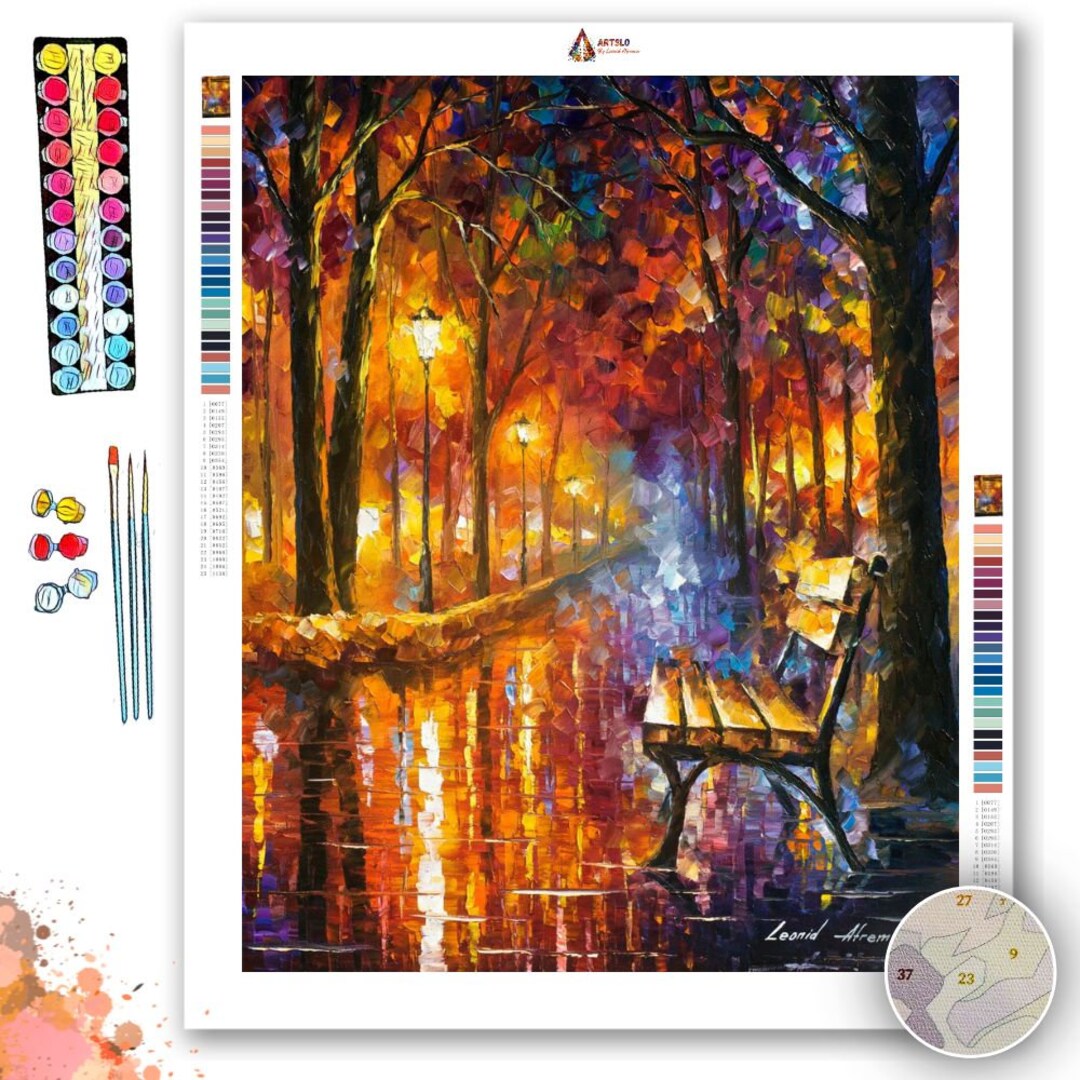 The Loneliness of Passionby Leonid Afremov Paint by Numbers Etsy