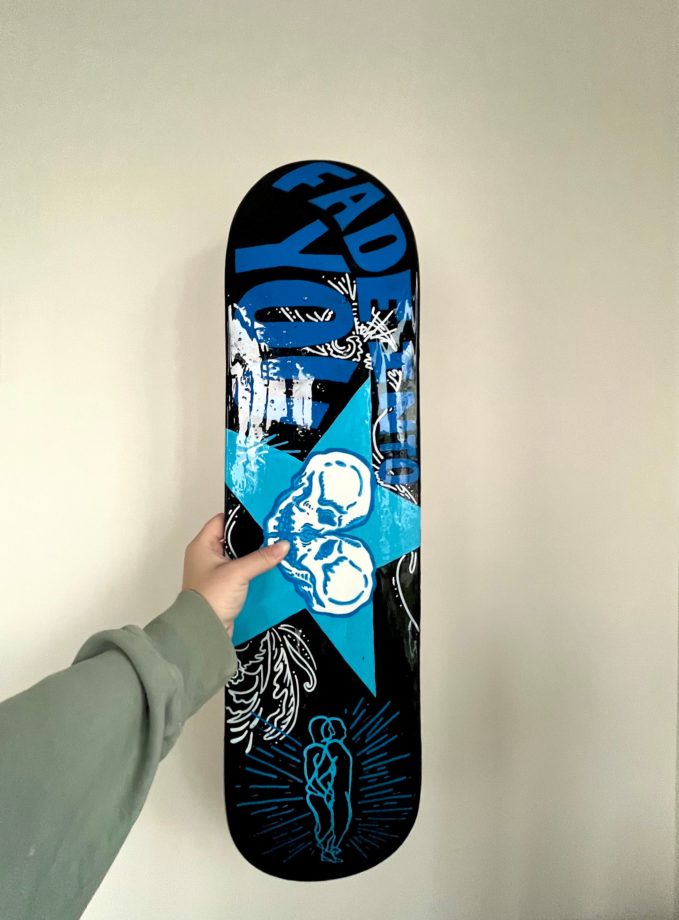 Supreme Is Love Skateboard Deck Stone/Teal Set
