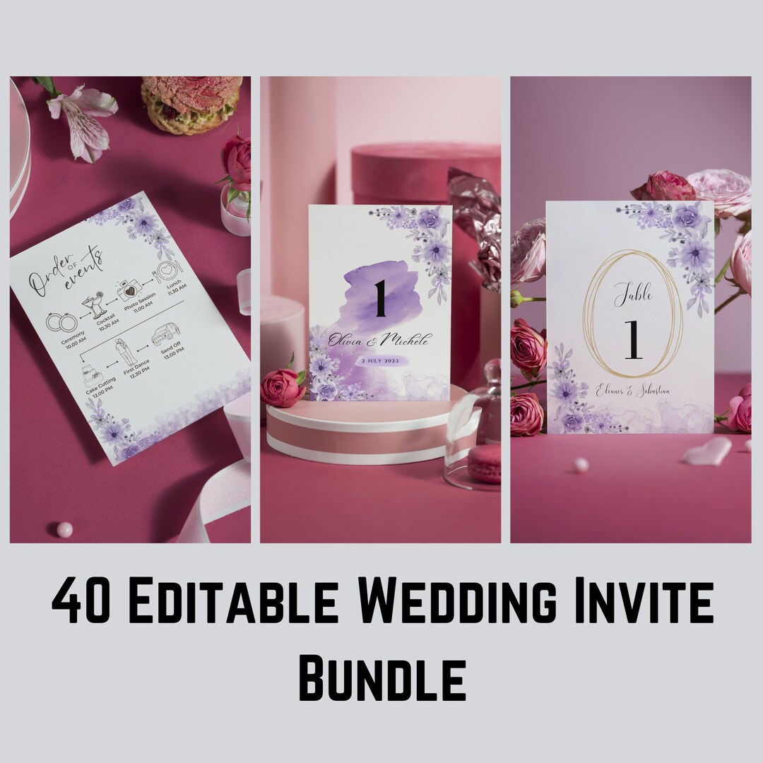 Invitation Template,editable Invitation,wedding Invitation,editable ...