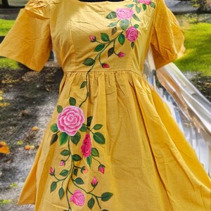Handpainted dress zdjęcie 2