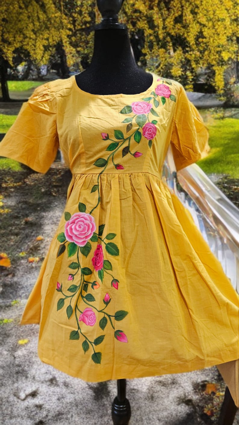 Handpainted dress zdjęcie 2