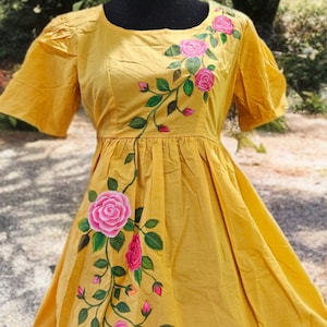 Handpainted dress zdjęcie 1