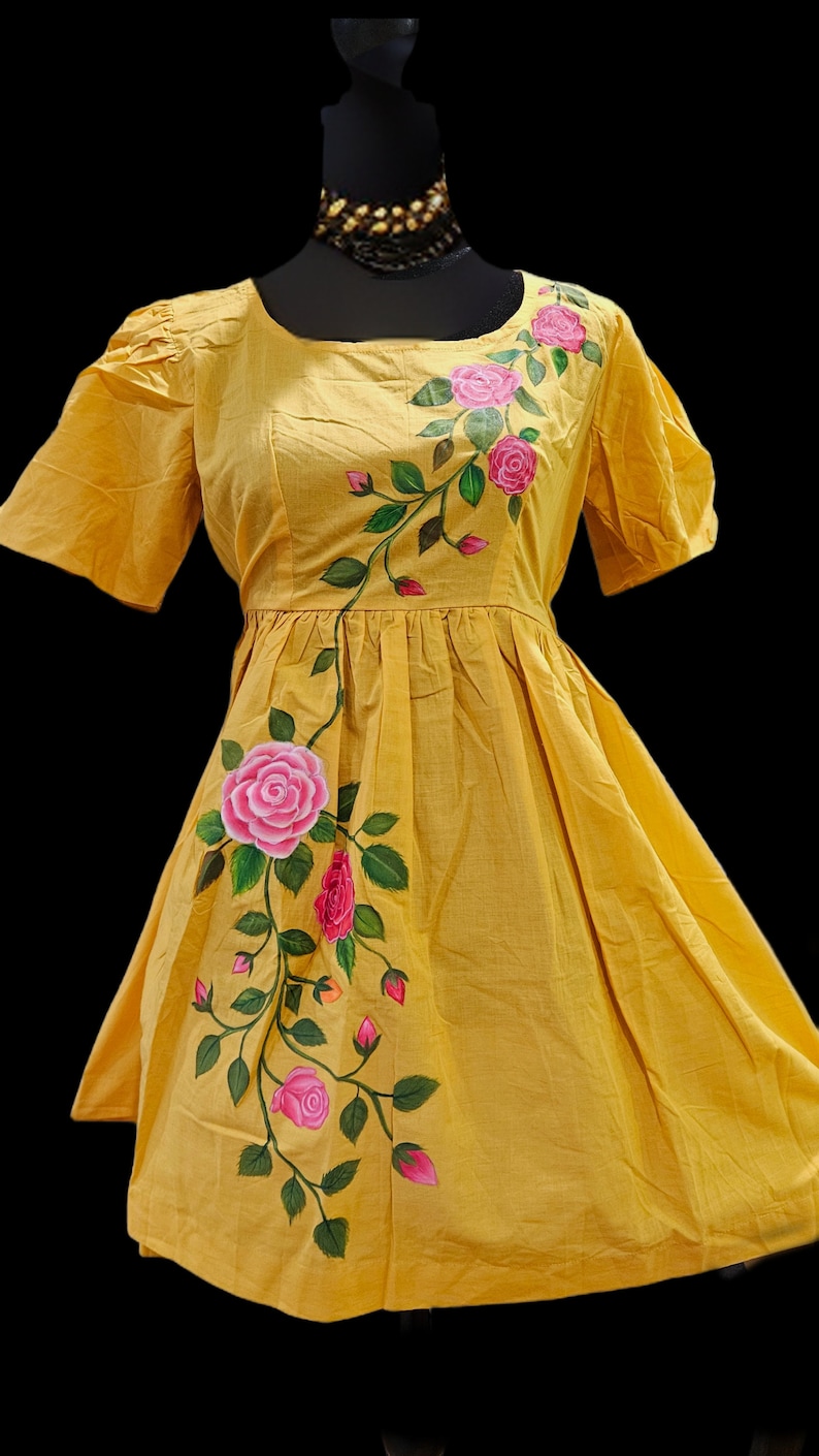 (Size 24) Hand-Painted Waist-band Dress main image 0