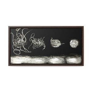Entropy, Charcoal Print Gallery Canvas Wrap, Original Art