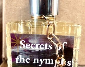 Secrets of the Nymphs perfume extract luxury, natural, botanical fragrance 30ml *free gift of key ring trinket* with every full bottle.