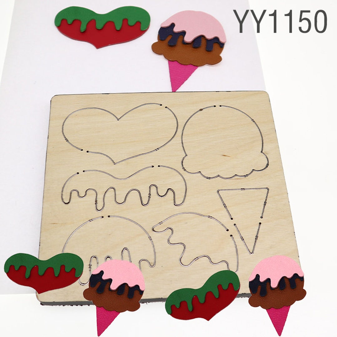 Sizzix Die Cut Ice Cream Cutting Wood Die Cutting Knife Die Etsy