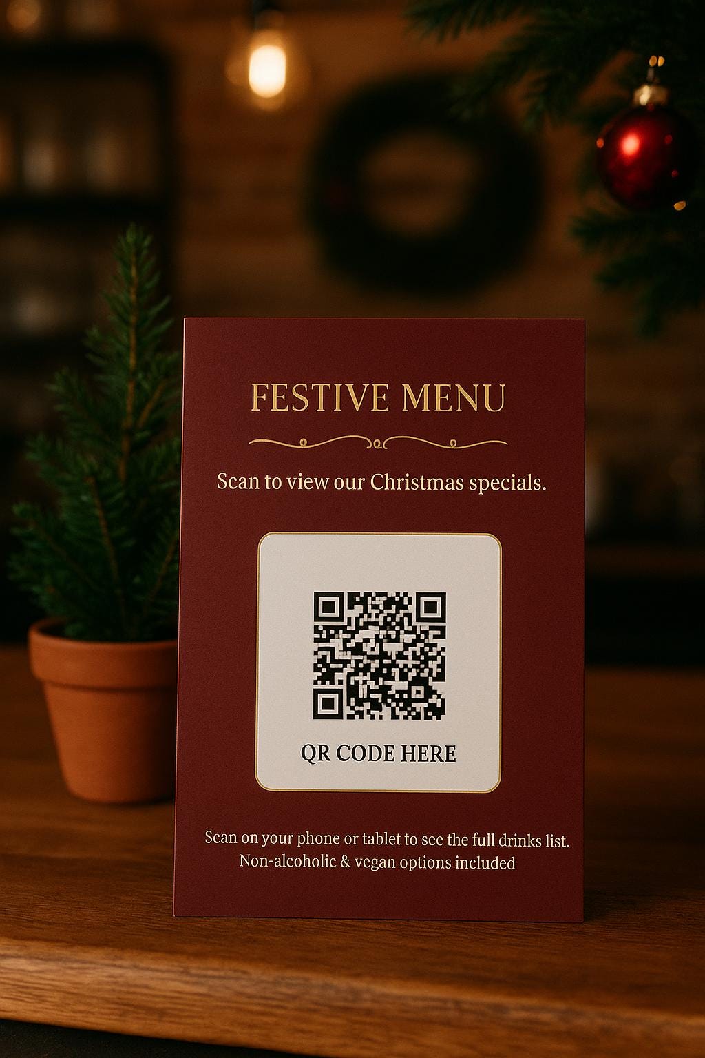 Christmas QR Code Template - Etsy
