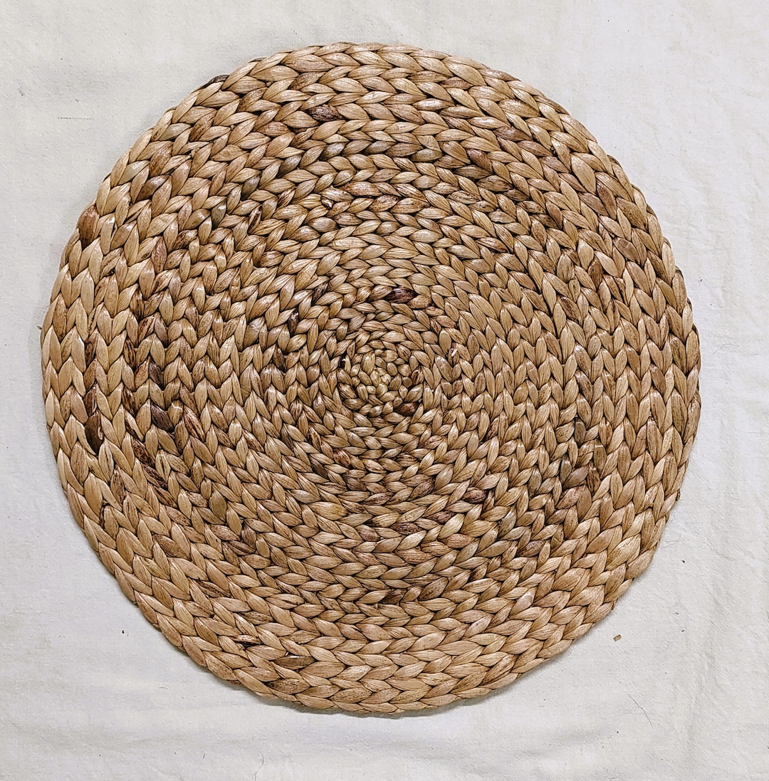 Water Hyacinth Placemat 100 Natural and Water Hyacinth Dining Table