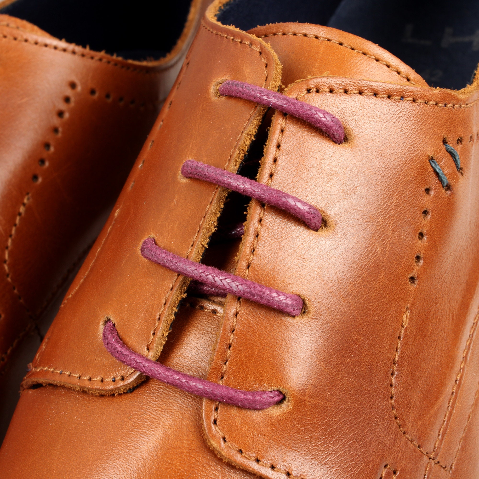 Burgundy Round and Fine Waxed Shoelaces, Round and Fine Burgundy Shoelaces  for Dress Shoes or Boots - Etsy