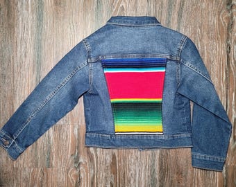 New Kids Sarape Jean Jacket