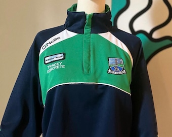 Upcycled County Fermanagh, Ireland GAA half zip long sleeve top