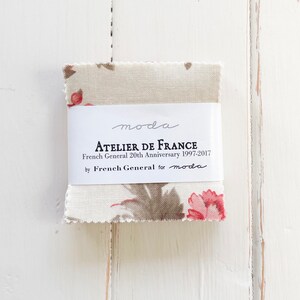 Atelier de France French General 20th Anniversary 1997-2017 Mini Charm Pack by French General for Moda Fabrics