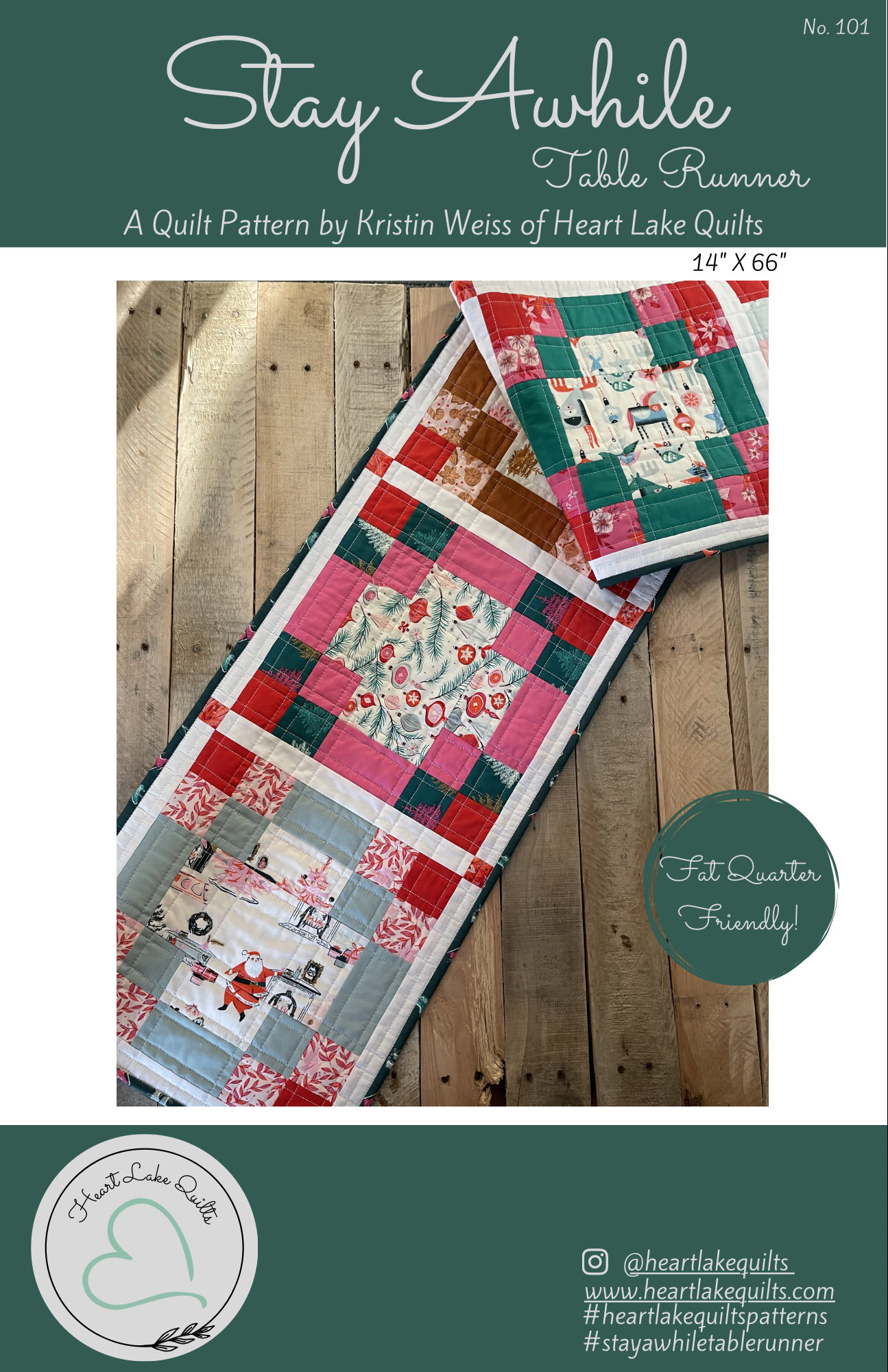 Stay Awhile Table Runner Quilt Pattern-pdf Download - Etsy