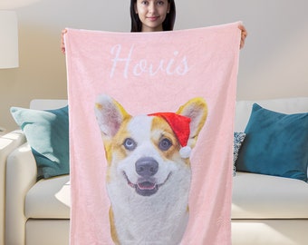 Personalisierte Fotodecke für Hunde, Sofadecke für Hunde, Fotodecke für Hunde, Erinnerungsdecke für Hunde, Hundedecke Geschenk, Hund übergroße Decke