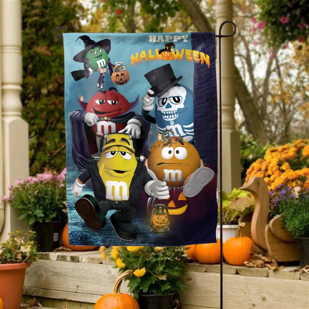 M&m's Candies Halloween Garden Flag M and M Halloween Etsy