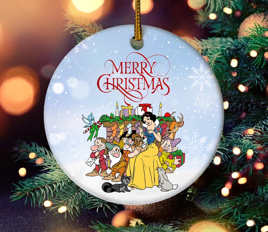Personalized Snow White & the Seven Dwarfs 2022 Ornament Etsy