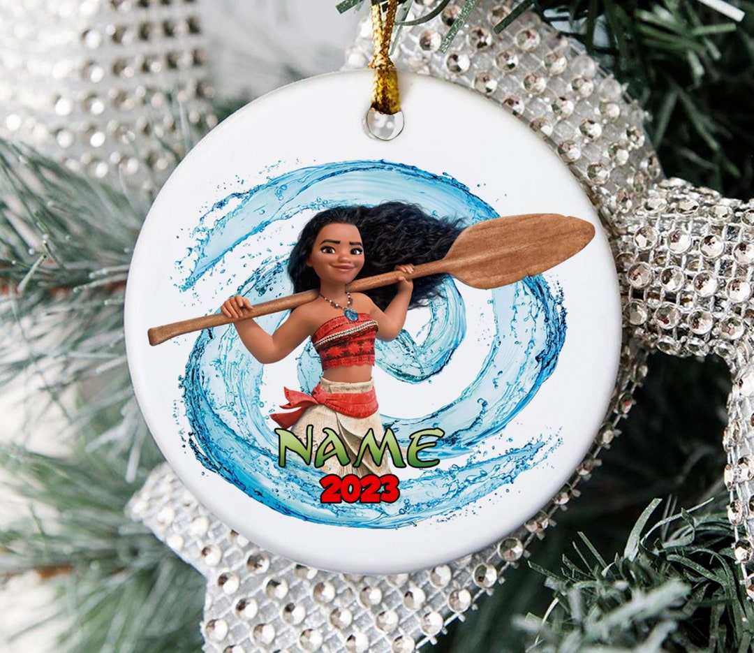 Moana Christmas Ornament/disney Princess Moana Etsy