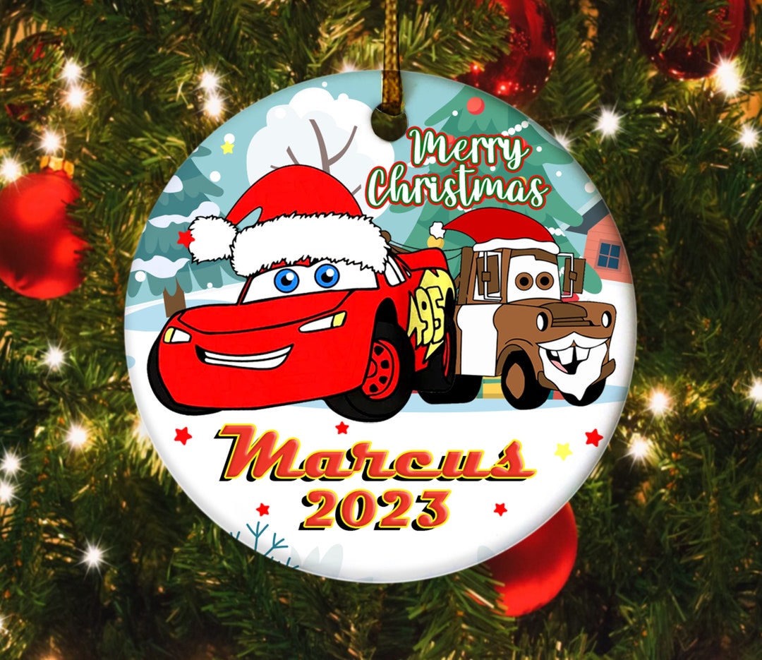 Lightening Mcqueen Cars Christmas Ornament/cars Christmas Etsy