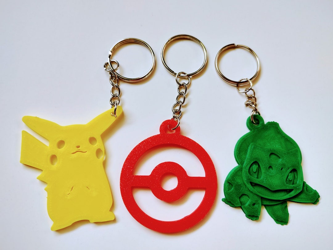 Pokémon Keychains 3D Printed Etsy