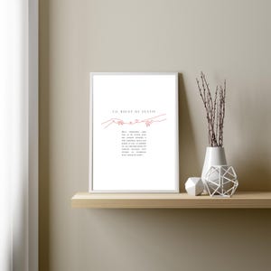 Fil Rouge Du Destin, Red String of Fate Wall Art Print, Lover's Hands ...