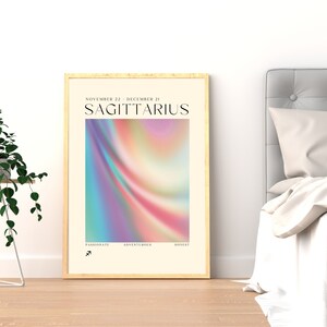 SAGITTARIUS Art Print, Horoscope Zodiac Printable Art, Astrology Art, Star Sign Energy Art, Sagittarius Poster, DIGITAL DOWNLOAD