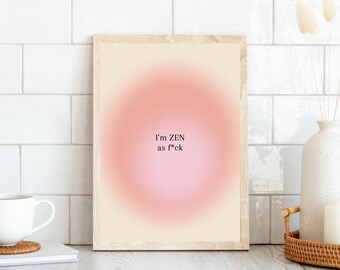 Impresión de atención plena, Impresión de afirmación positiva, Impresión de cita positiva, Arte de pared espiritual, Arte de energía positiva, Manifestación DESCARGA DIGITAL