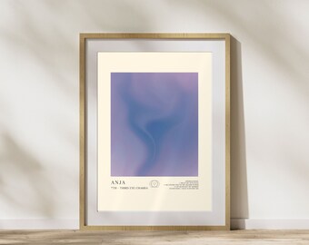 Third Eye Chakra Art, Anja Chakra Wall Art, Spiritual Aura Poster, Colourful Art Print, Energy Wall Art, Spiritual Poster, DIGITAL DOWNLOAD