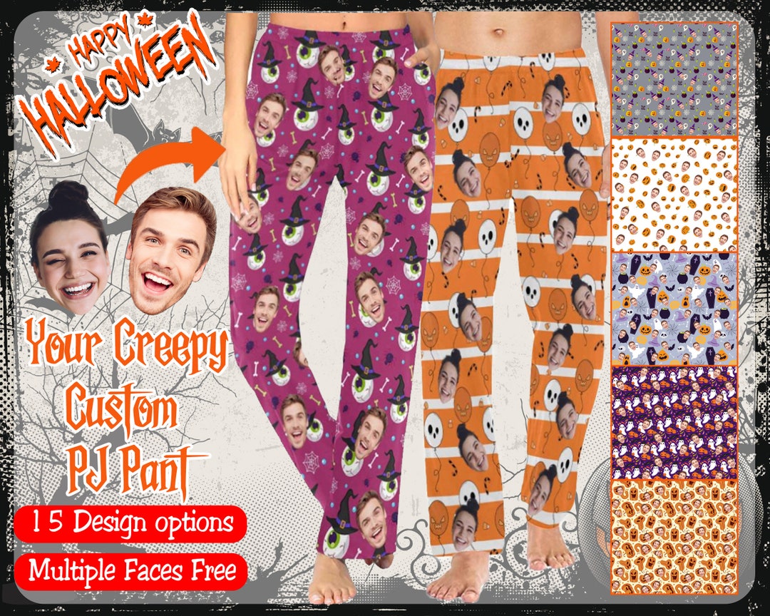 Custom Halloween Pajama Halloween Pajama Party Personalized Etsy