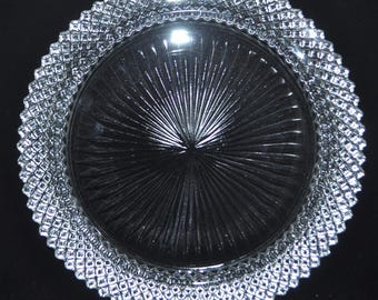 Plato llano de cristal transparente Anchor Hocking Miss America (25,4 cm)