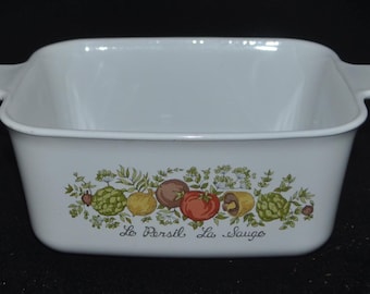 Fuente para hornear vintage Corning Ware Spice O’ Life – P-43-B, fabricada en EE. UU.