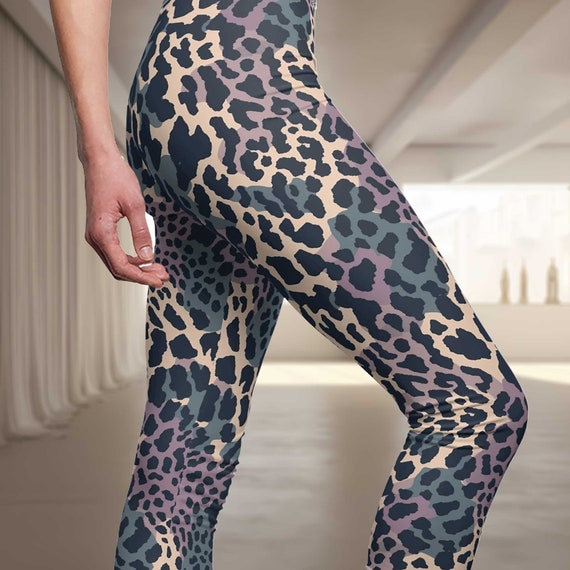 Womens Yoga Pants Workout Leggings High Waisted Capris Tummy Control Gym  Running Leggings Animal Leopard Print at Amazon Women's Clothing store