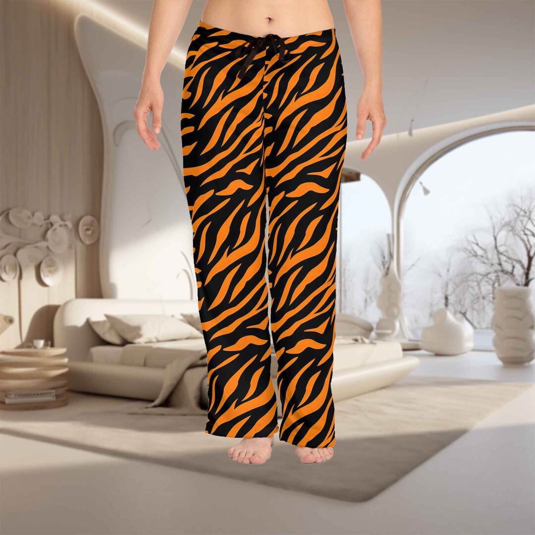 Bengal Tigers Stripes Tiger Pajama Pants Wide Leg Pajama Etsy