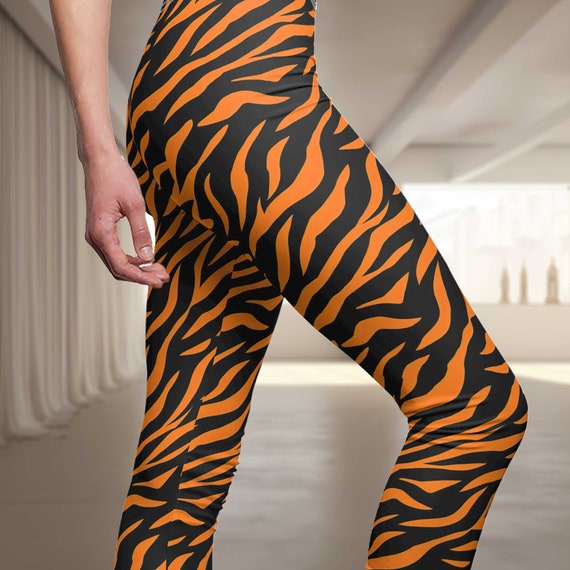 Bengal Tigers Stripes Tiger Leggings Yoga Pants, Leggings for Women,  Activewear Workout Gym Running, Animal Print, Pattern Leggings 