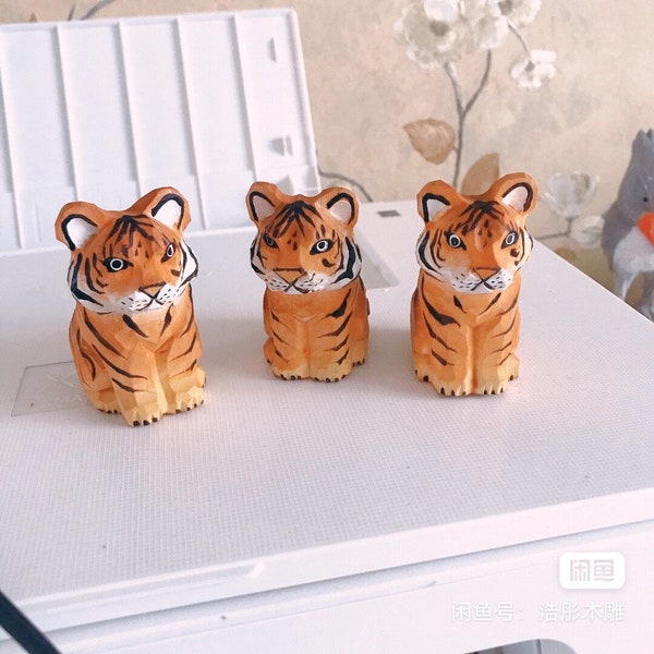 Small Tiger Figurine Etsy