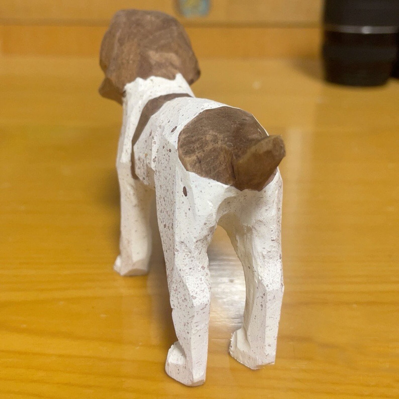 Handmade Wooden Dog Statue, Dog Figurines, Wooden Dog, Wooden Dog, so