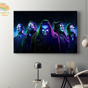 What We Do In The Shadows Vintage Framed Canvas, Unframed Poster, What We Do In The Shadows Poster, Movie Characters Wall Decor