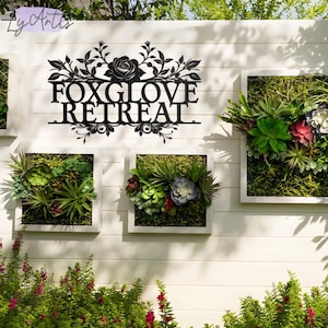 Custom Rose Garden Metal Wall Sign, Outdoor Garden Sign, Mom Roses Sign, Garden Hanging, Personalized Gift, Flower Bouquet Art, Gift for Her