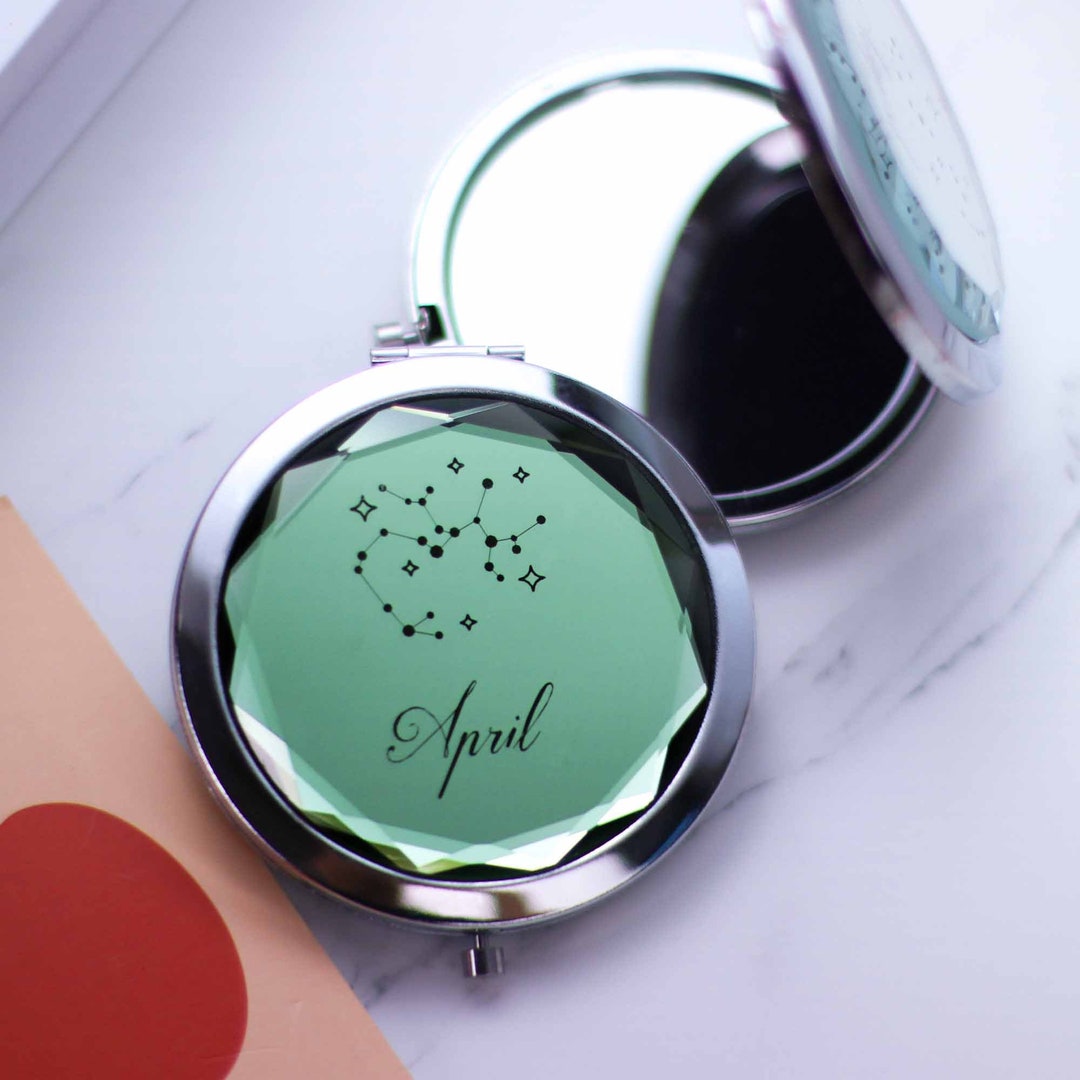 Personalized Compact Mirror Zodiac Constellationscustom Etsy UK