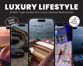 Más de 25 000 videos virales de estilo de vida de lujo y riqueza: autos, yates, aviones, millonarios - TikTok, Instagram, YouTube Shorts - Descarga instantánea