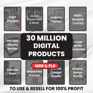 30+ Millionen digitale Produkte auf Etsy zu verkaufen Ideen 2025 Digitale DownloadsPassives Einkommen mrr plr