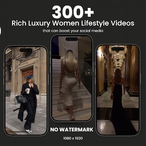 Rich luxury women reels | Luxury reels for tiktok instagram - Instant Download | Luxury rich women reels for instagram