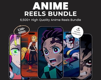 Anime Reels Bundle 6500+ | Anime Reel Bundle | Viral Anime Reels Pack | Anime TikTok & Instagram Reels for Editors and Creators