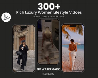300+ Rijke luxe damesmolens | Luxe rijke vrouwenhaspels voor Instagram | Luxe rollen voor tiktok instagram - Direct downloaden