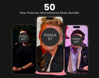 Motivation podcast reels podcast motivation reels motivational reels for tiktok instagram - Instant Download