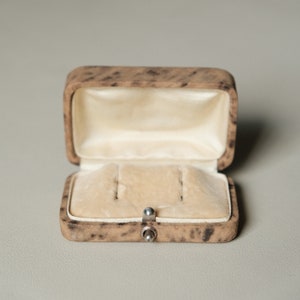 Vintage earrings/double ring box